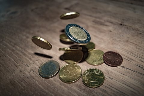 photo of the various small coins representing the Fx Pips