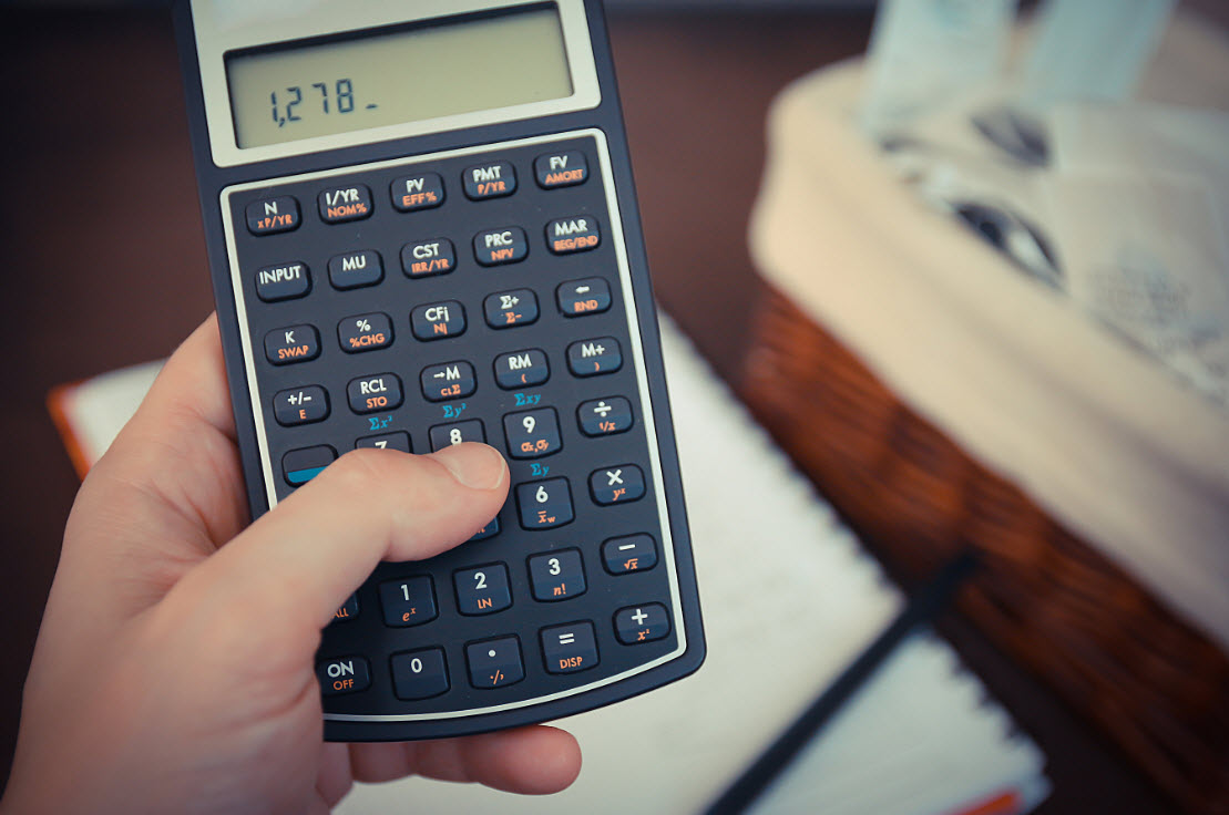 Image of a calculator pertaining to the matter of the Online Forex Trading Account.