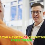 Image of a male asking the other, if he is Discretionary or nondiscretionary forex trader.